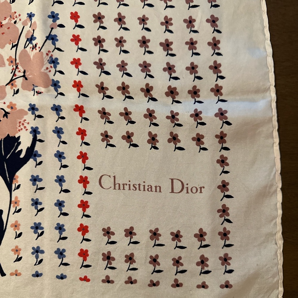 Vintage Christian Dior Silk Scarf